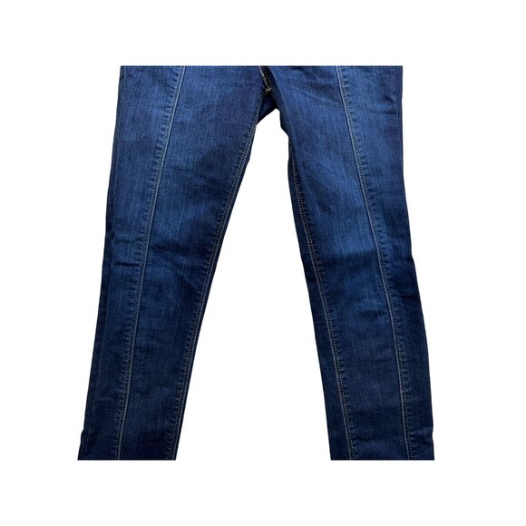 Express Denim Perfect Mid Rise Ankle Legging Stretch Jeans Size 0R Blue - Picture 8 of 13